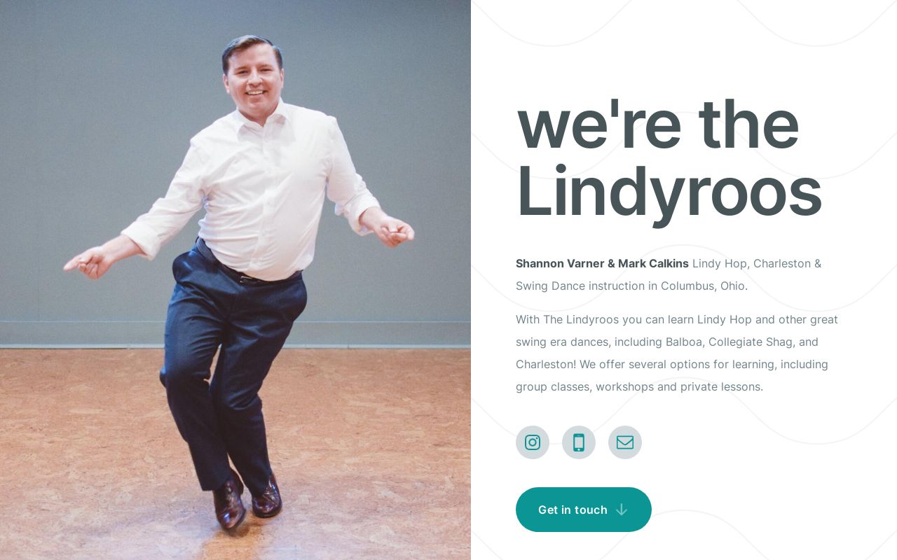 The Lindyroos: Mark & Shannon swing dance instruction